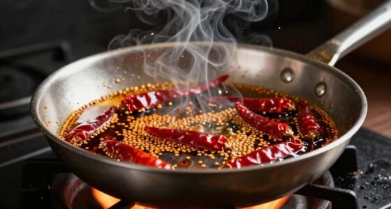 prevent oil splatter during tempering