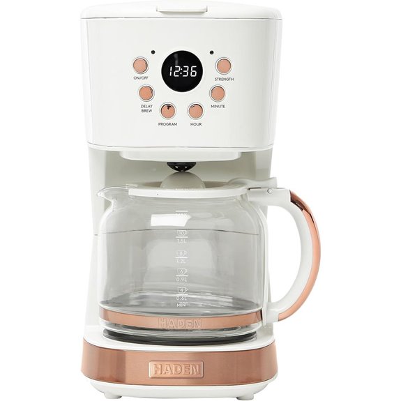 HADEN 12-Cup Programmable Coffee Maker with Filter