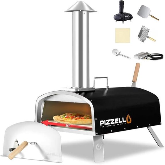 PIZZELLO Propane Wood-Fired Outdoor Pizza Oven