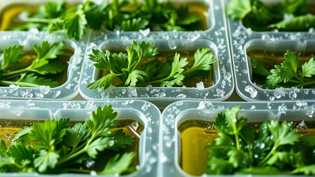 proper frozen herb storage