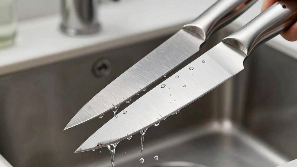proper knife handwashing technique