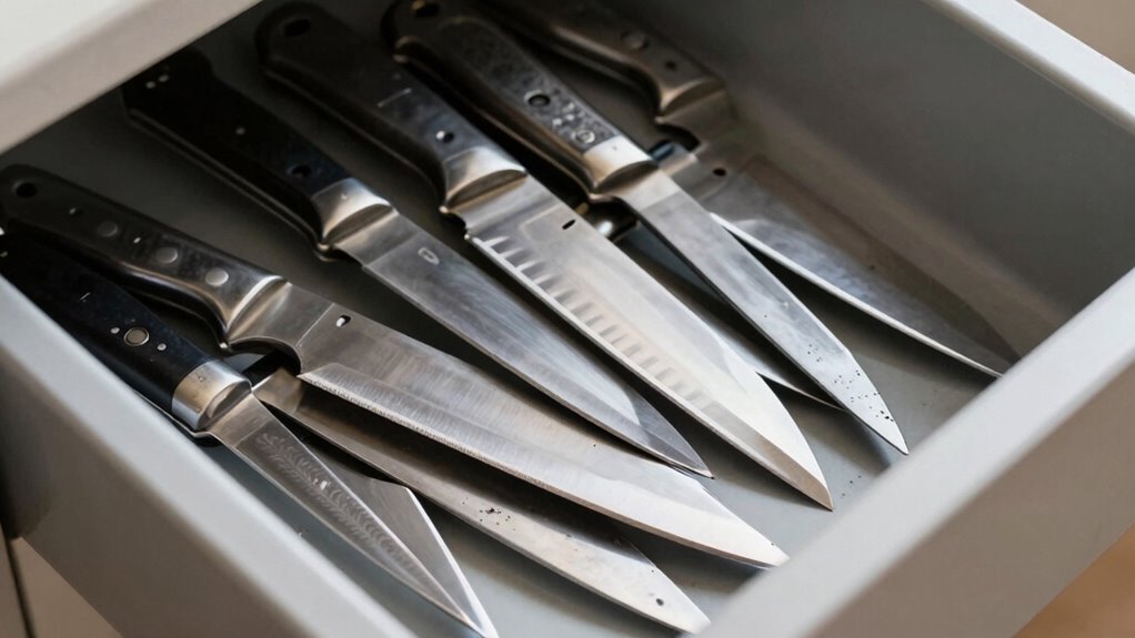proper knife storage maintains sharpness