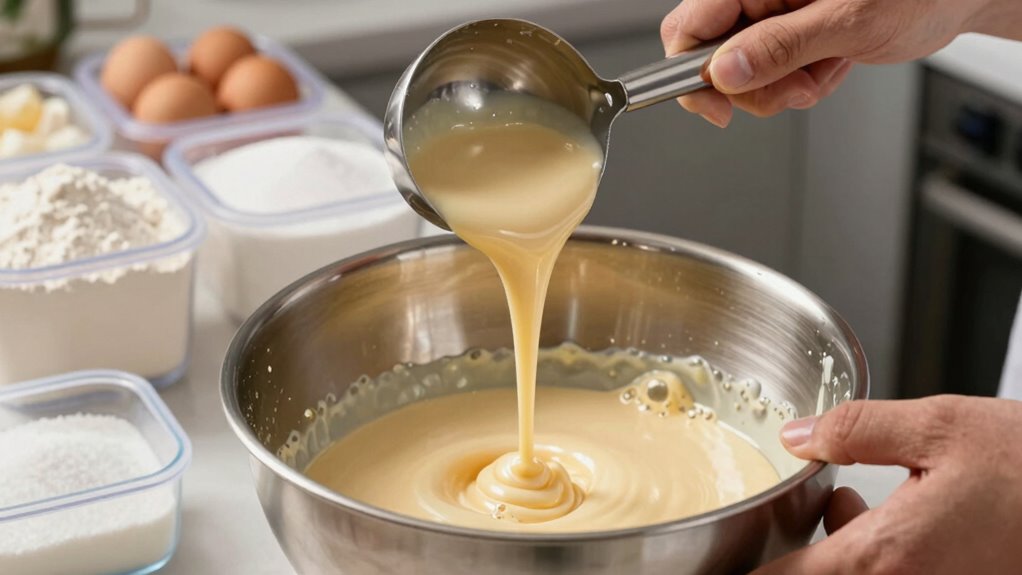 proper mixing and layering