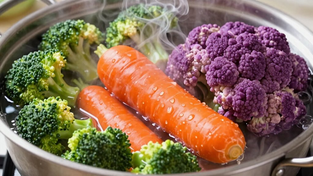 proper vegetable storage and steaming