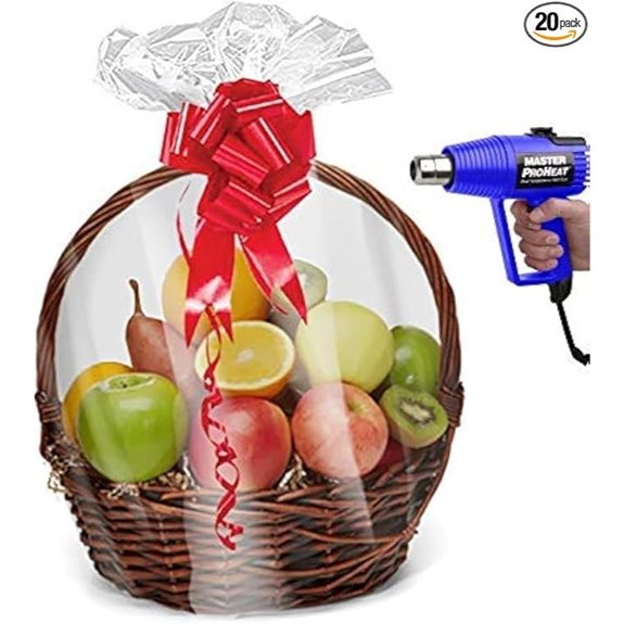 Purple Q Crafts Shrink Wrap Basket Bags (20 Pack)