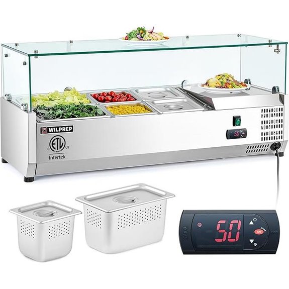 Wilprep Refrigerated Salad Bar & Sandwich Prep Station
