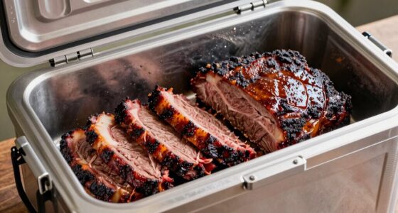 resting brisket and ribs