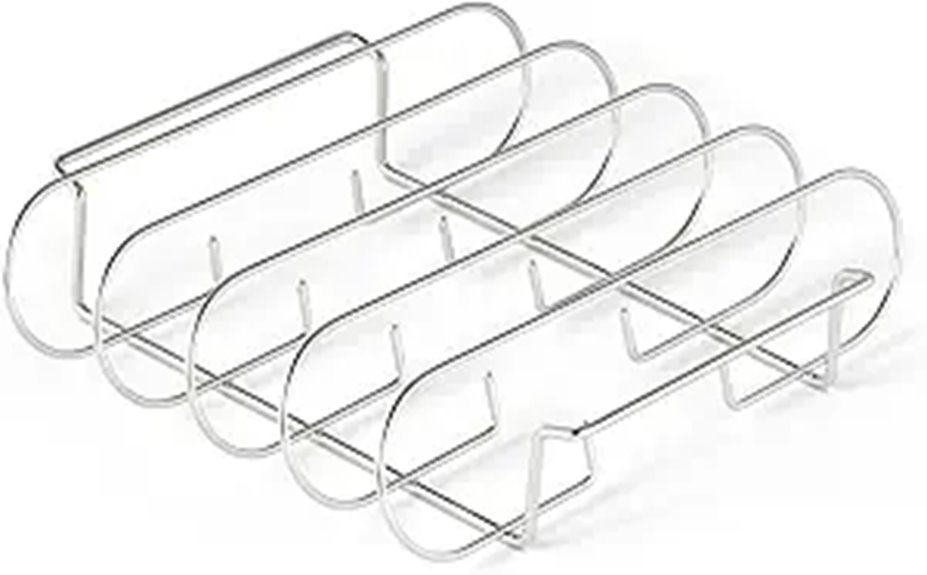 Amazon Basics Rib Rack for Smoking and Grilling