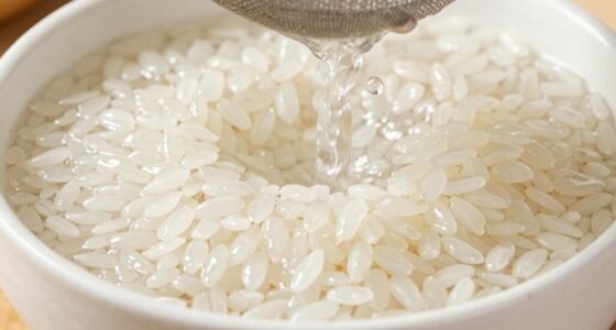 rinse rice carefully without losing