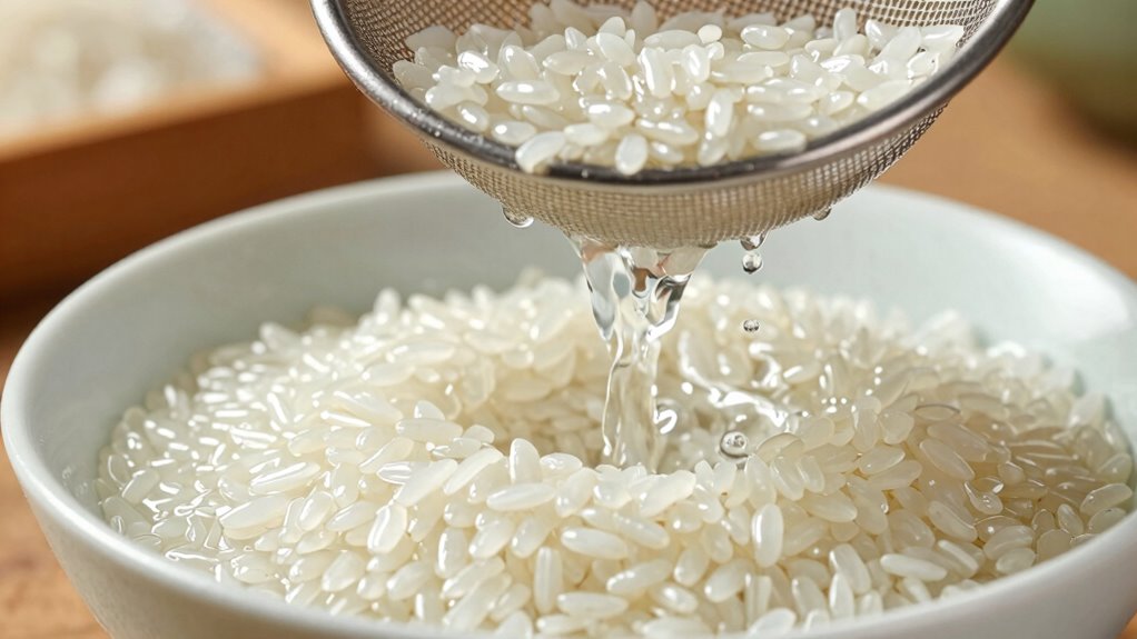 rinse rice until clear