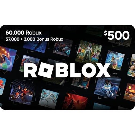 Roblox Gift Card - 60,000 Robux & Virtual Item