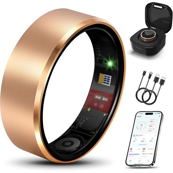 Smart Health Ring 2.0 Fitness & Health Tracker Rose Gold