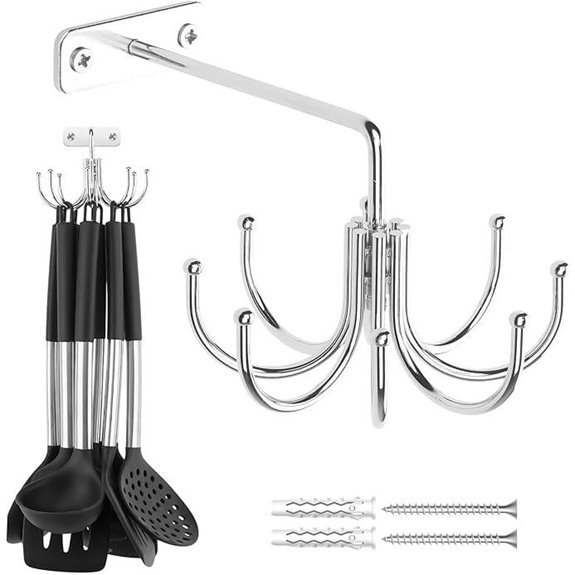 ZEDODIER Rotating Kitchen Utensil Holder with 8 Slots