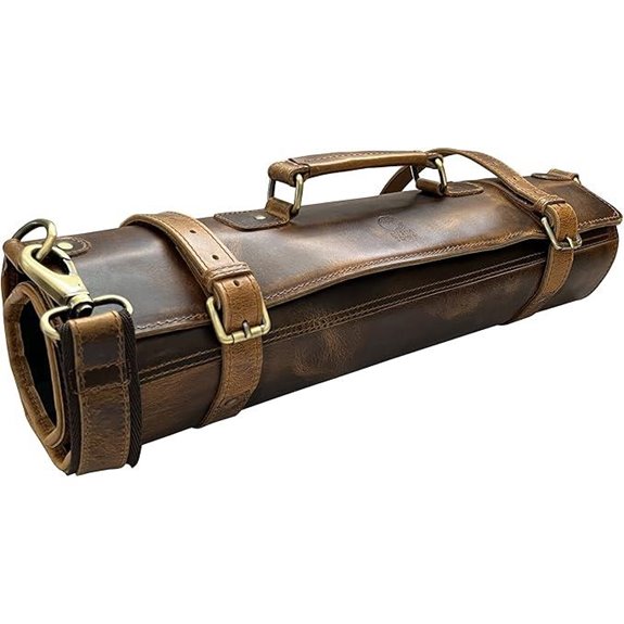 Rustic Town Genuine Leather Chef Knife Roll All Purpose Chef Roll