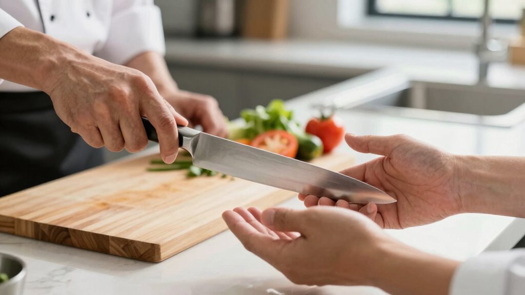 safe knife handling practices