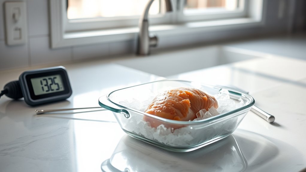 safe seafood thawing practices