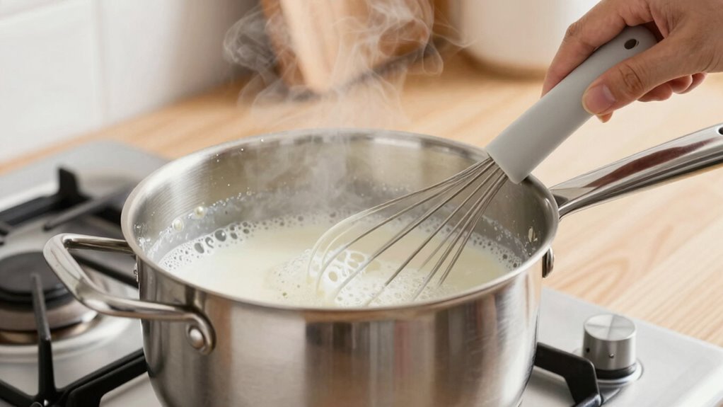 safe stovetop milk frothing