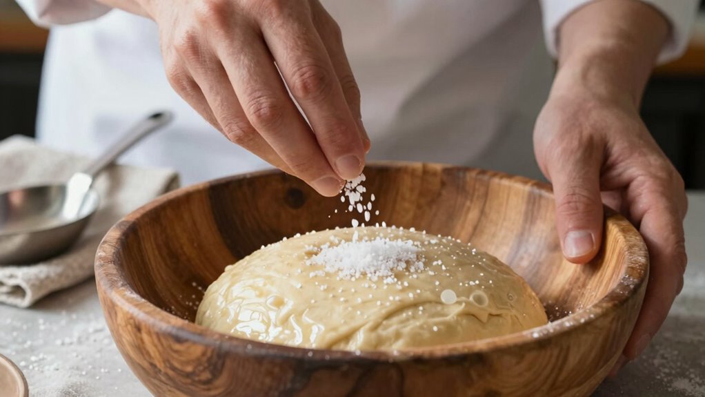 salt timing influences gluten