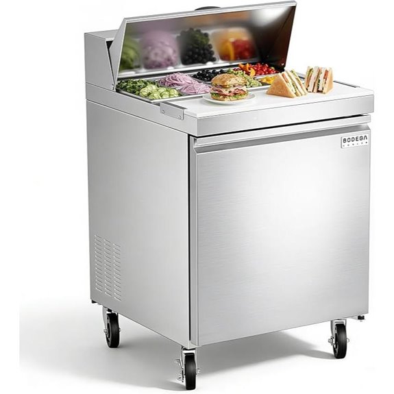 BODEGACOOLER 27 Sandwich Prep Table Refrigerator