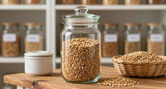 seal grains in airtight containers