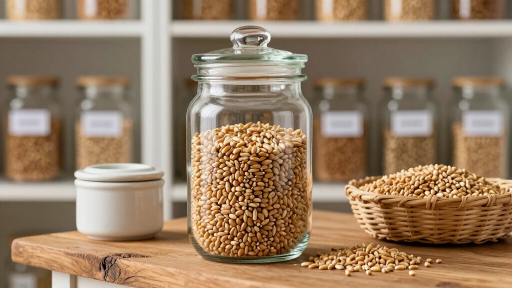 seal grains in airtight containers