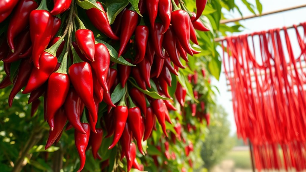 selective harvest and sun drying