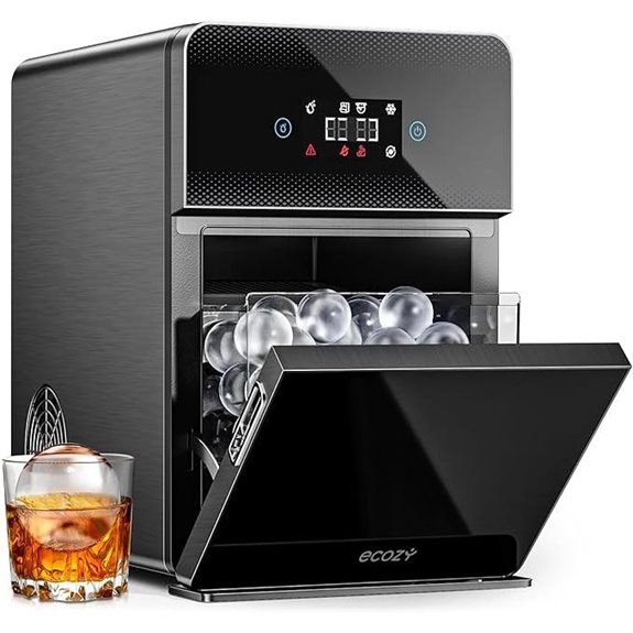 ecozy Clear Ice Ball Maker with Self-Cleaning