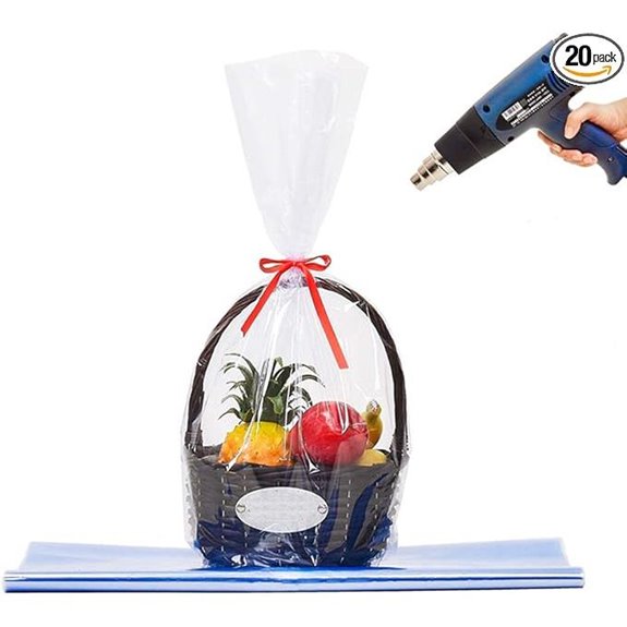 LazyMe Clear Gift & Christmas Basket Bags (20 pcs)