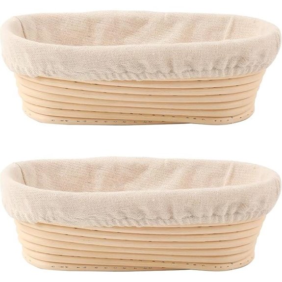 Oval Bread Proofing Baskets Set of 2