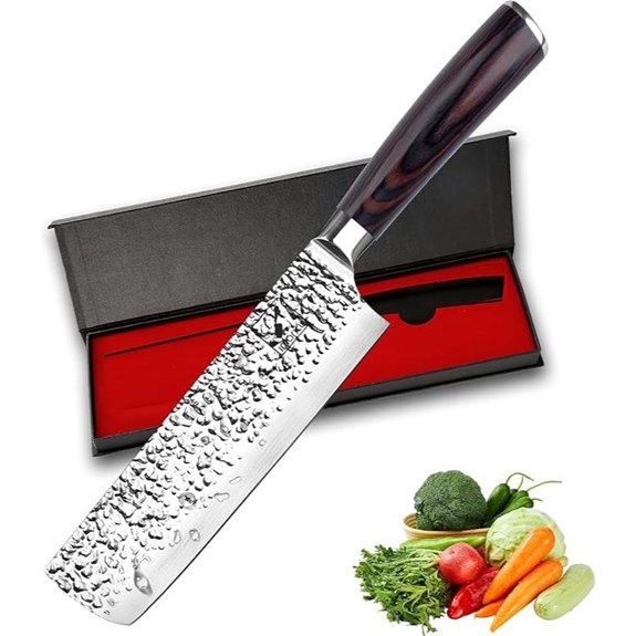 imarku 7-Inch High Carbon Stainless Steel Nakiri Knife