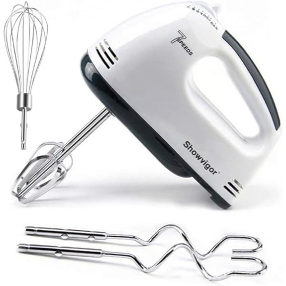 Electric Hand Mixer with 7 Speeds and Accessories