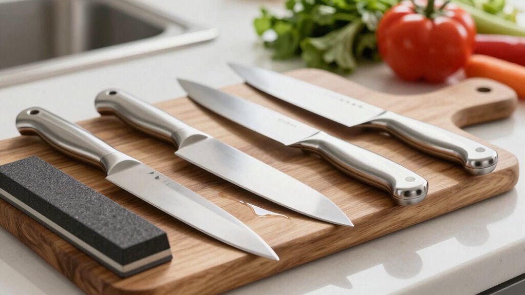 sharpen knives regularly for safety