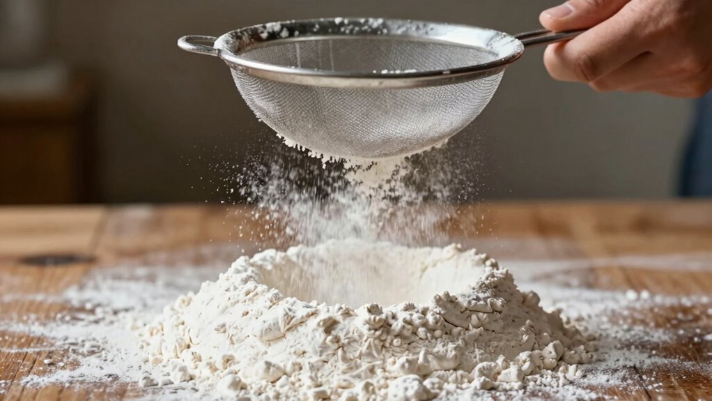 sifting improves baked texture