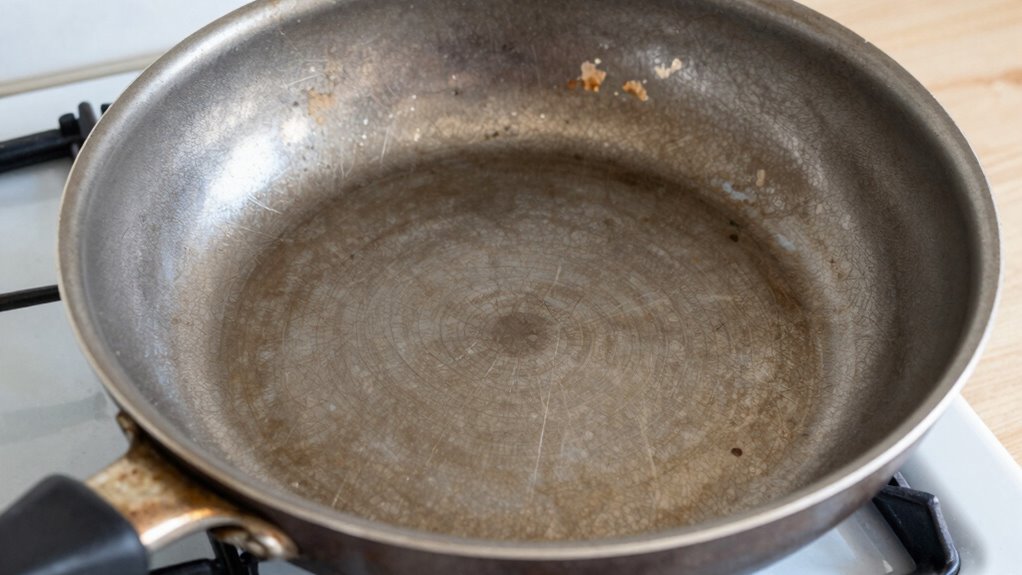 signs of nonstick pan wear