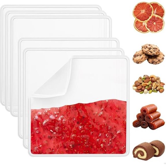 6-Pack Silicone Dehydrator Sheets for Food Drying