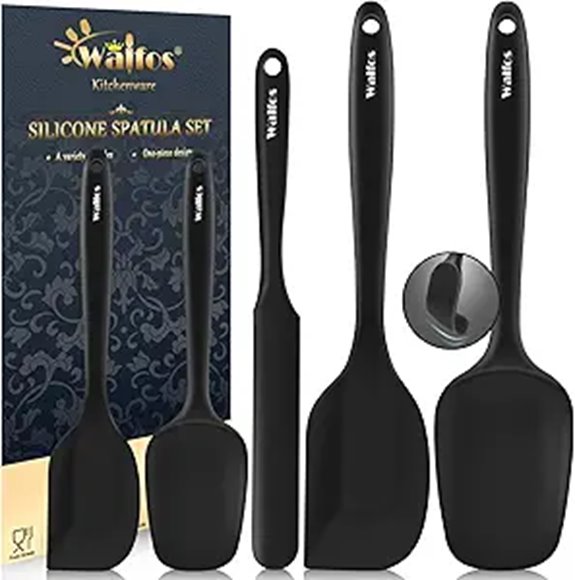 Walfos 5-Piece Silicone Spatula Set High Heat Resistant