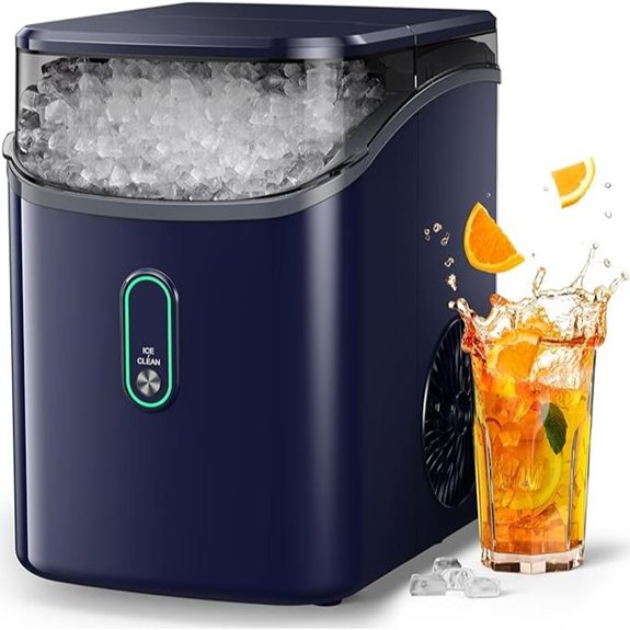 Silonn Nugget Ice Maker with Self-Cleaning 33lbs