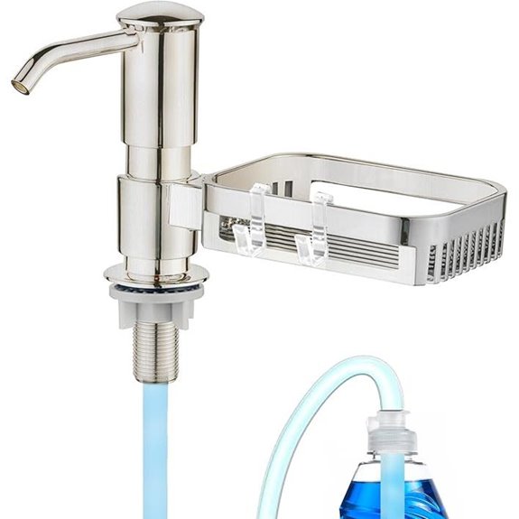Kitchen Sink Soap Dispenser with Sponge Holder