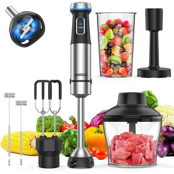 Ganiza 6-in-1 Handheld Immersion Blender Set