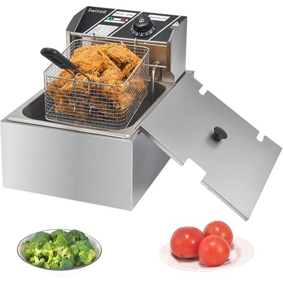 Commercial 6L Electric Deep Fryer with Baskets