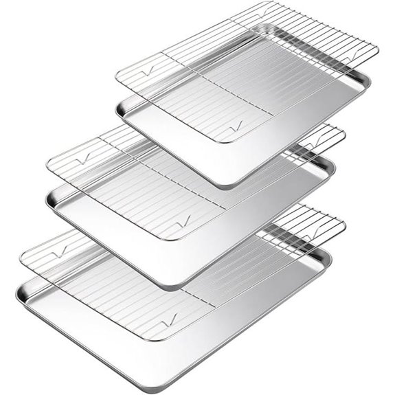 Baking Sheet & Cooling Rack Set of 6