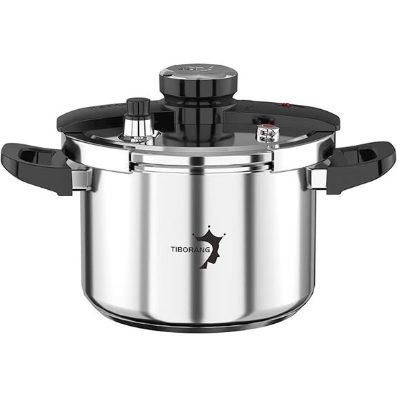 TIBORANG 6.3 QT Stainless Steel Pressure Cooker
