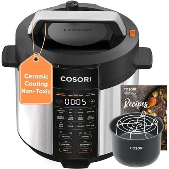 COSORI 6QT Pressure Cooker 9-in-1 Stainless Steel