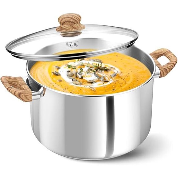KOCH CS 6 Quart Stainless Steel Stock Pot