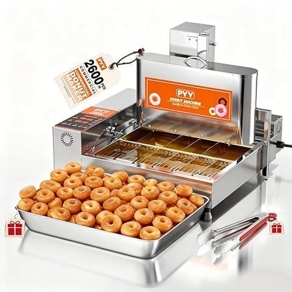 PYY Commercial Mini Donut Machine (6-Row 1800W)