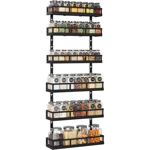 X-cosrack 6-Tier Wall Spice Rack Organizer