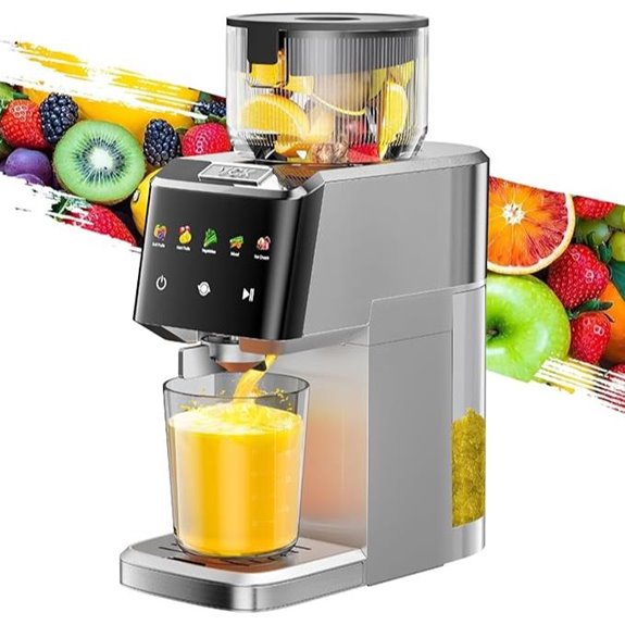Cold Press Juicer with Large Feed Chute and Slow Masticating Technology