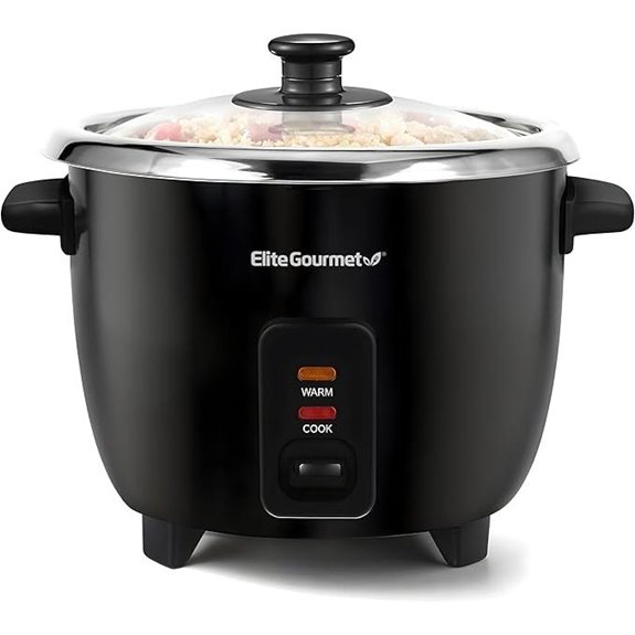 Elite Gourmet 6-Cup Electric Rice Cooker