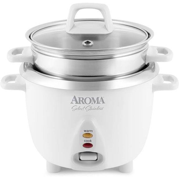 Aroma 6-Cup Rice Cooker & Food Steamer