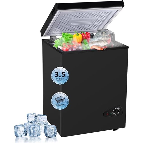 Deep Freezer 3.5 Cu.Ft with Removable Basket